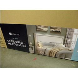 BOXED STUDDED BEIGE QUEEN/FULL RTA HEADBOARD