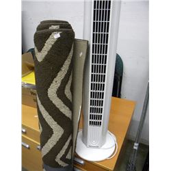 TOWER FAN/AREA RUG