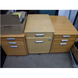 3 SMALL FILE CABINET/BOX FILE FOLDERS