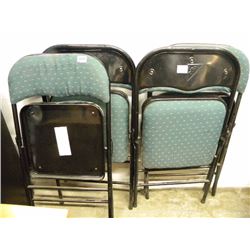 4 FOLDING CARD TABLE CHAIRS