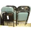 Image 1 : 4 FOLDING CARD TABLE CHAIRS