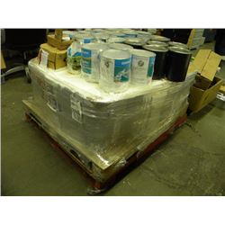 SKID OF 5 GALLON PAIL/AND 1 GALLON OF ASSORTED PAINT