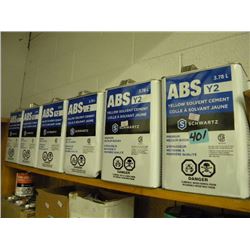12 3.8 LITERS OF ABS YELLOW SOLVENT CEMENT