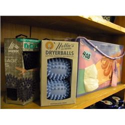 3 LOWER BACK WRAPS/3 DRYER BALLS