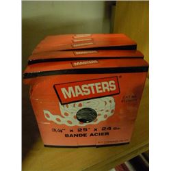 6 BOXES OF STEEL STRAPPING