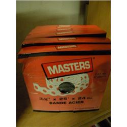 6 BOXES OF STEEL STRAPPING