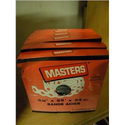 6 BOXES OF STEEL STRAPPING