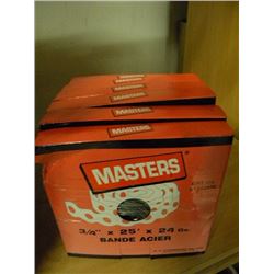 6 BOXES OF STEEL STRAPPING