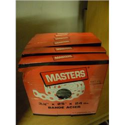 6 BOXES OF STEEL STRAPPING