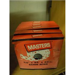6 BOXES OF STEEL STRAPPING