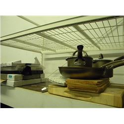 SHELF MISC KITCHENWARE & PIC FRAMES