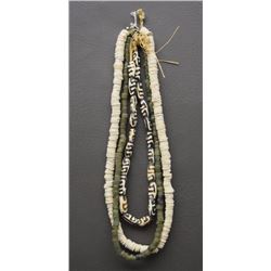 THREE TRADE BEAD NECKLACES
