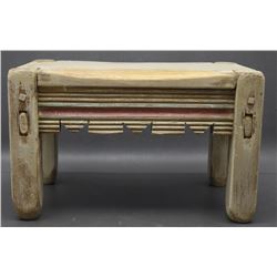 NEW MEXICAN WOOD FOOT STOOL