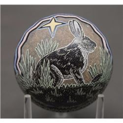 SANTA CLARA POTTERY SEED JAR (LONEWOLF)