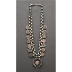 NAVAJO COIN SQUASH NECKLACE