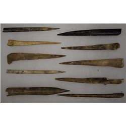 COLLECTION OF BONE AWLS