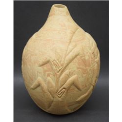HOPI POTTERY VASE (POLACCA)