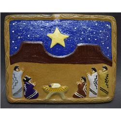 NAVAJO POTTERY TILE (MANYGOATS)