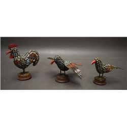 THREE BIRD SCULPTURES
