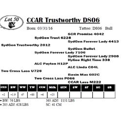 CCAR Trustworthy D806