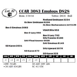 CCAR 3083 Emulous D828