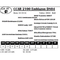 CCAR 2100 Emblazon D804