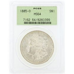 1885-O MS64 NGC Morgan Silver Dollar