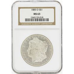 1885-O MS63 NGC Morgan Silver Dollar