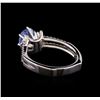 Image 3 : 1.46 ctw Sapphire and Diamond Ring - 18KT White Gold