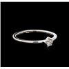 Image 1 : 0.06 ctw Diamond Star Ring - 14KT White Gold