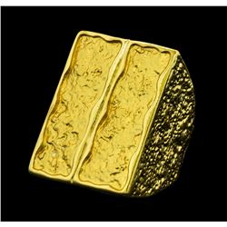 Rectangular Ring - Gold Plated