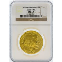 2010 NGC MS69 $50 American Buffalo Gold Coin