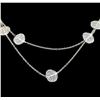 Image 1 : Multi Disc Chain Necklace - Silver Plated