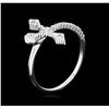 Image 3 : 0.20 ctw Diamond Ring - 14KT White Gold