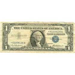 $1 VG+ Star Note Silver Certificate