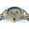 Image 7 : Rolex Mens 2T Yellow Gold & SS Slate Grey Diamond And Emerald Datejust Wristwatc