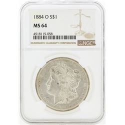 1884-O MS64 NGC Morgan Silver Dollar