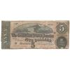 Image 1 : 1864 $5 The Confederate States of America Note T-69 CC