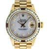 Image 1 : Rolex 18KT Gold President 1.00 ctw Diamond and Ruby Ladies Watch