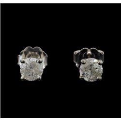 14KT White Gold 0.69 ctw Diamond Stud Earrings