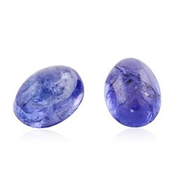 13.6 ctw. Oval Cabochon Cut Tanzanite Parcel