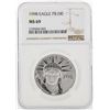 Image 1 : 1998 NGC MS69 $100 Eagle Platinum Coin