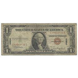 1935A $1 Silver Certificate WWII Hawaii Emergency Note