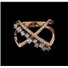 Image 1 : 0.39 ctw Diamond Ring - 14KT Rose Gold