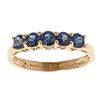 Image 1 : 1.04 ctw Sapphire and Diamond Ring - 14KT Yellow Gold