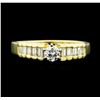 Image 2 : 0.50 ctw Diamond Pyramid Ring - 14KT Yellow Gold