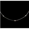 Image 2 : 0.36 ctw Diamond Necklace - 14KT White Gold