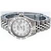 Image 8 : Rolex Ladies SS Silver Diamond Pyramid Bezel Datejust Wristwatch
