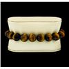 Image 1 : Silver Bead Bracelet with Diamond Clasp