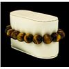 Image 2 : Silver Bead Bracelet with Diamond Clasp